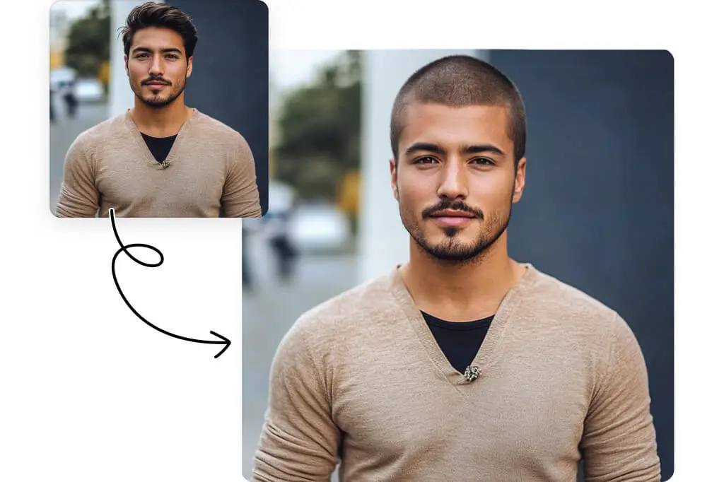 Buzz Cut AI - Ultra-realistic buzz cut simulator with precise control