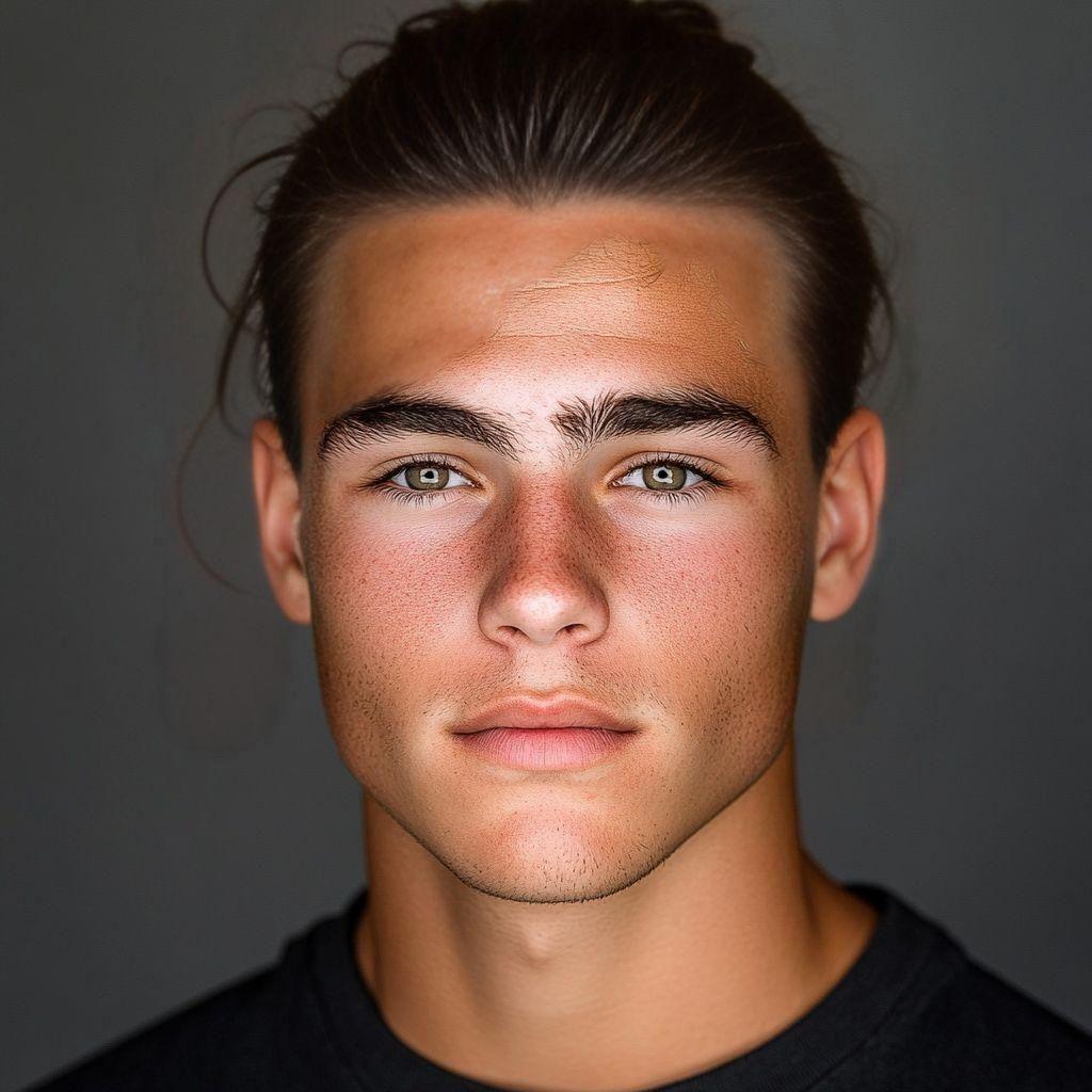 Buzz Cut style: Man Bun